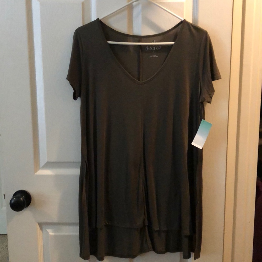 Olive Green long Decree top